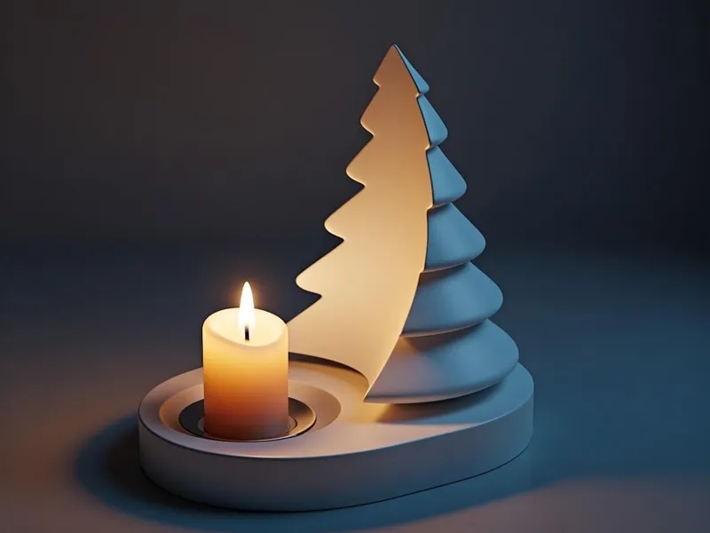 Christmas tree candle holder 