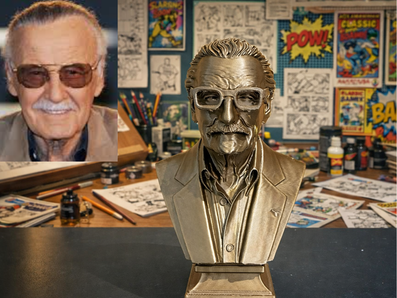 Stan Lee (Stanley Martin Lieber) - Bust