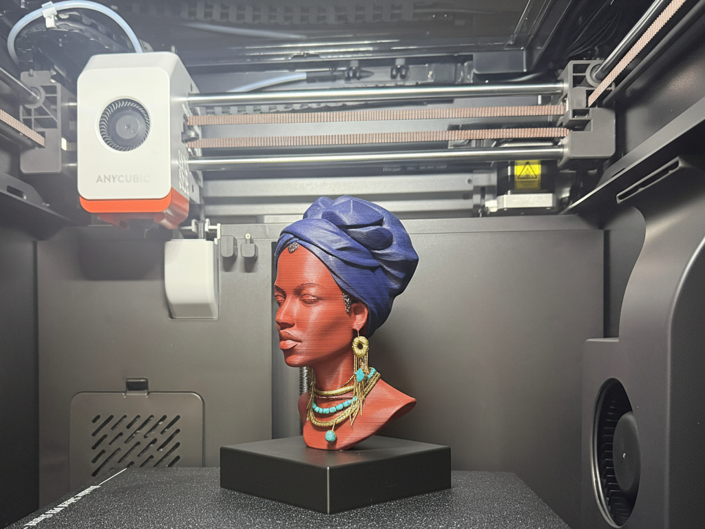 African Woman Bust