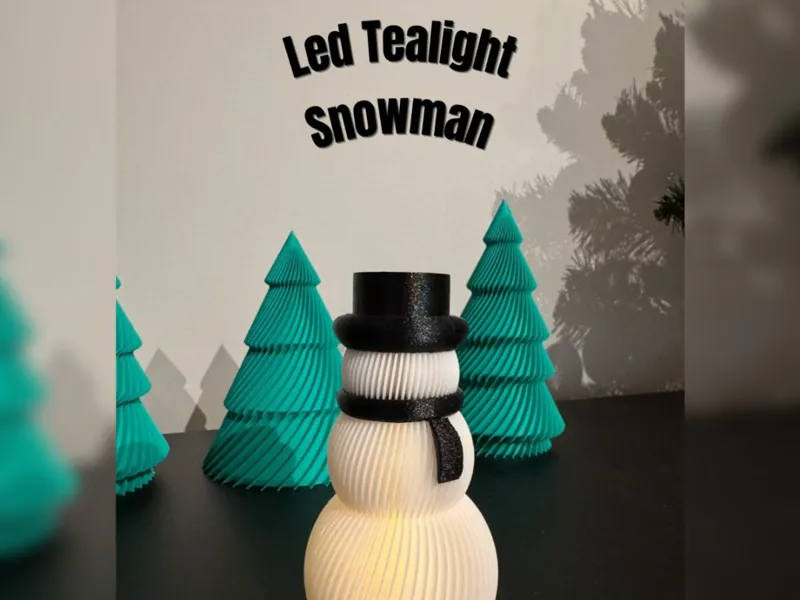 SnowMan Tealight Led