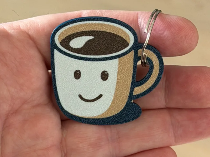 Coffee keychain