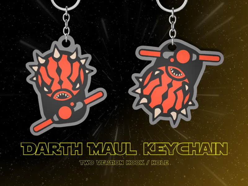 Darth Maul keychain with hook / hole