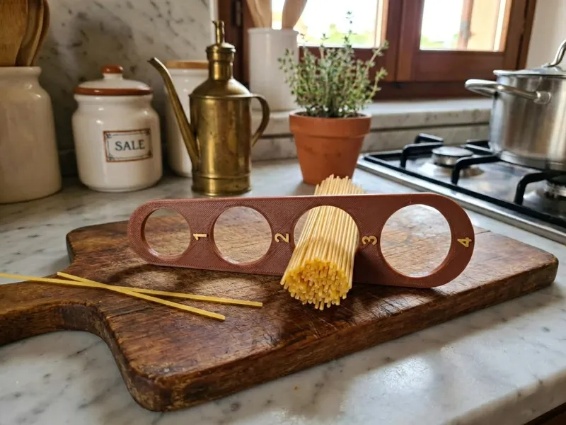 Spaghetti Measurer: 1-4 Servings + Wall Mount