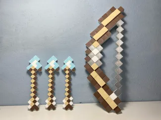 Minecraft Bow with Arrows