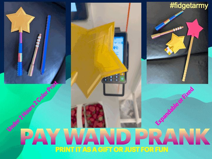 Expandable Magic Pay Wand Prank