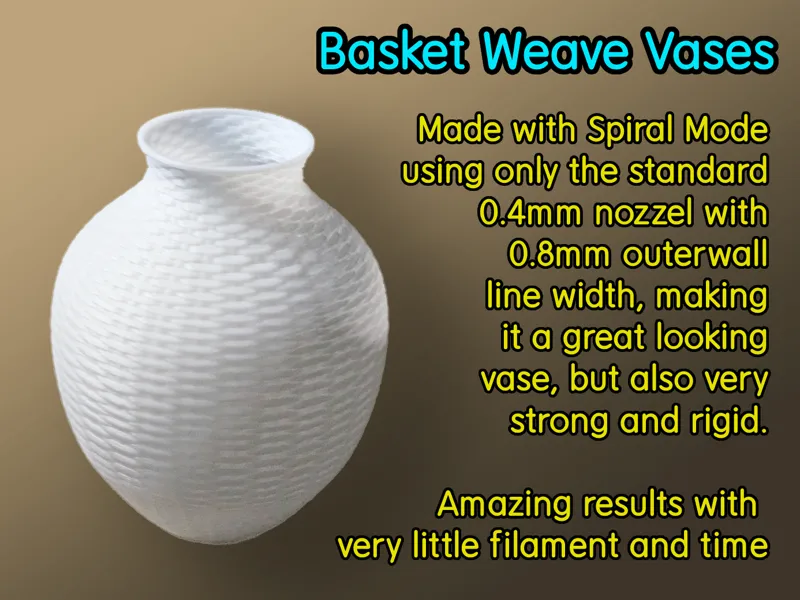 Basket Weave Vases