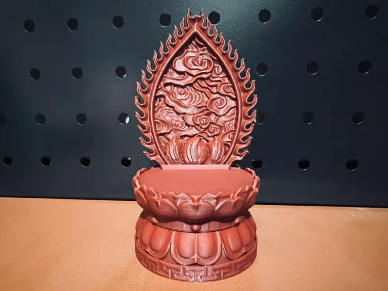 祥云火焰莲花台底座