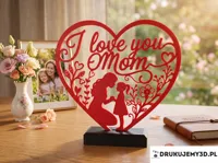 i love mom stand boy