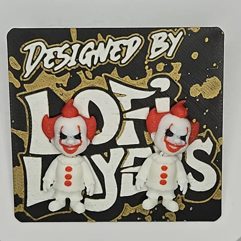 Pennywise Articulated Hanger Earrings view 3