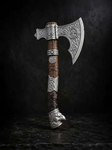 Soporte: Viking Tomahawk Multicolor 3D Print — vista de referencia 2