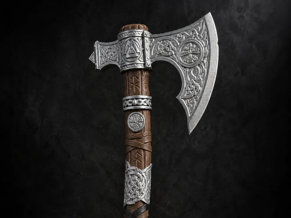 Soporte: Viking Tomahawk Multicolor 3D Print. Referencia del modelo original.