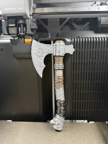 Soporte: Viking Tomahawk Multicolor 3D Print — vista de referencia 5