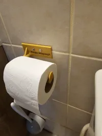 Porte-rouleau de papier toilette ajustable en nid d'abeille — photo 2