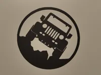Déco murale silhouette Jeep Wrangler — photo 2