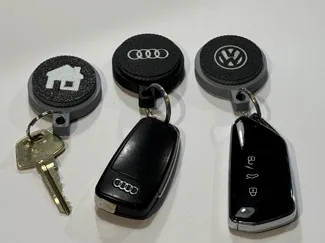 Magnetic Keychain Holder with AirTag Compartment