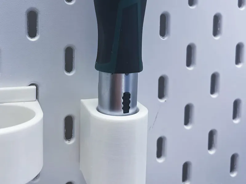 Bosch ratchet screwdriver mount for IKEA Skadis