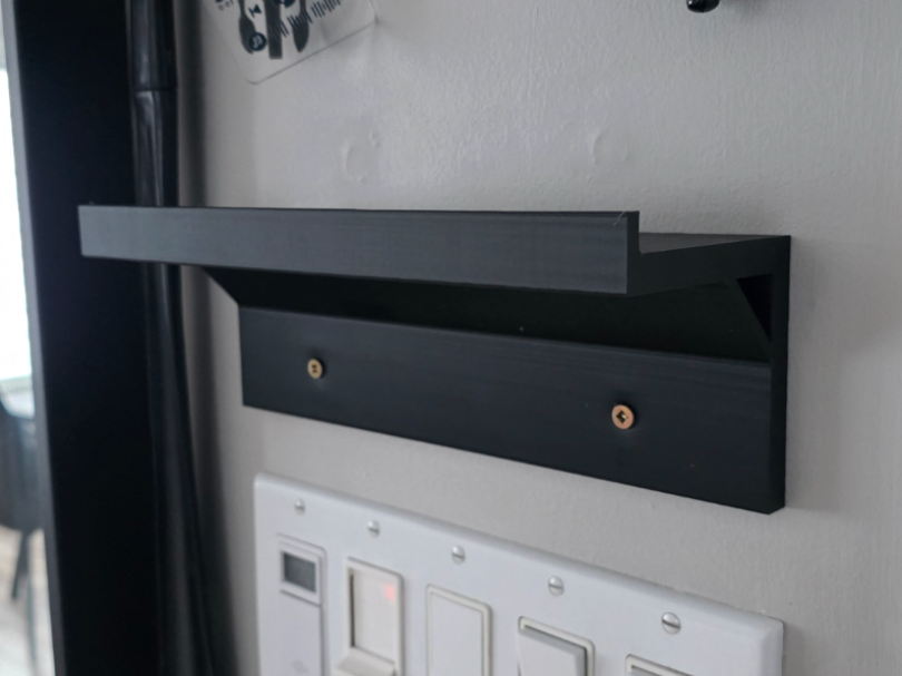 Minimalist Entryway Key & Wallet Shelf