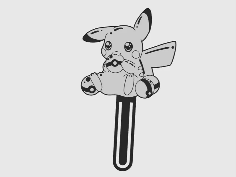 BookMark Pokemon Pikachu PokeBall Cute Kawaii