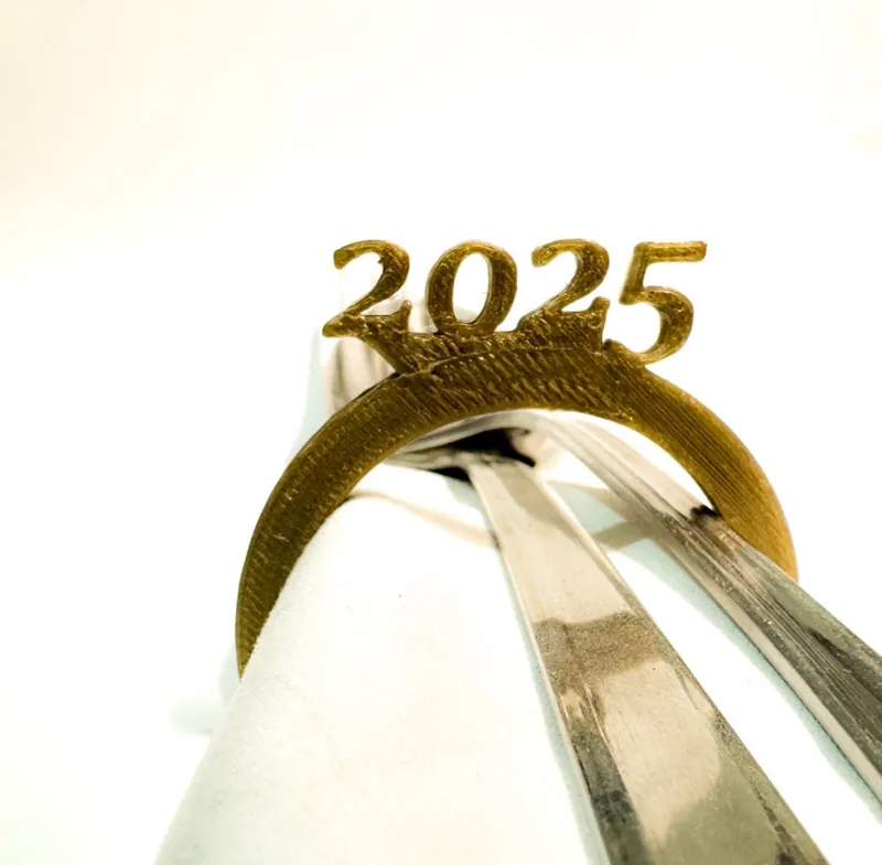Table napkin holder happy new yar 2025