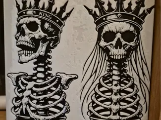 king and queen skulls