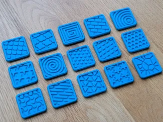 Sensory game - Pattern Tiles - many ways to play