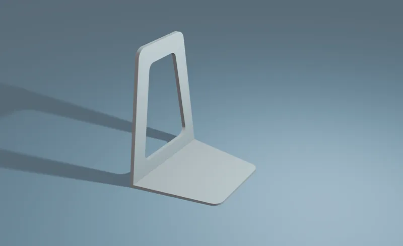 Minimalistic Book Stand / Bookend / Buchstütze