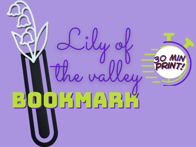 Lily of the Valley Bookmark | Floral Page Clip