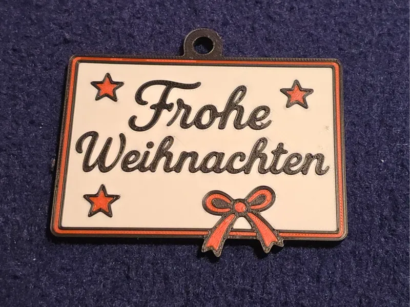 Frohe Weihnachten Anhänger – easy print (AMS)