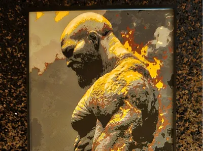 Kratos on fire