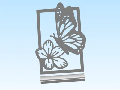 Butterfly on Flower Stand