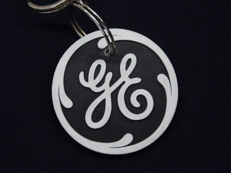 General Electric Logo Keychain GE