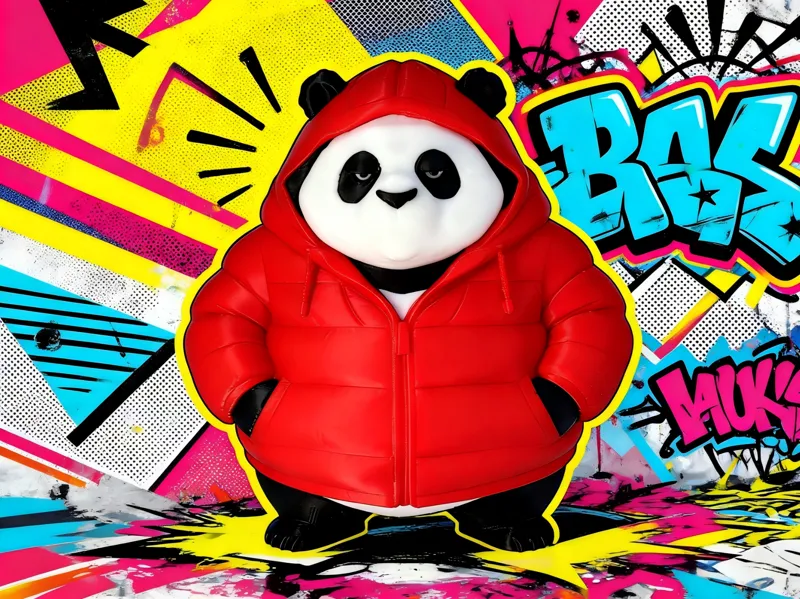 憨态熊猫Chonky Hooded Panda