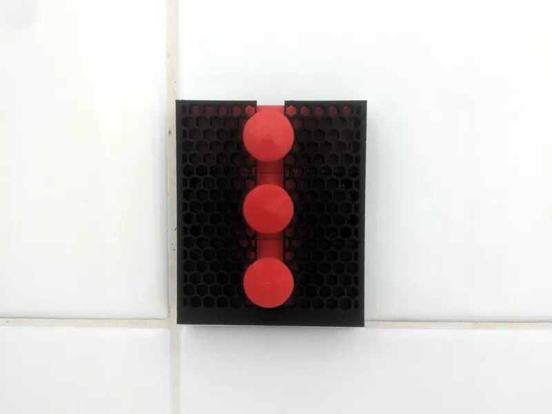 Magnetic Shower Curtain Stoppers + Wall Holder