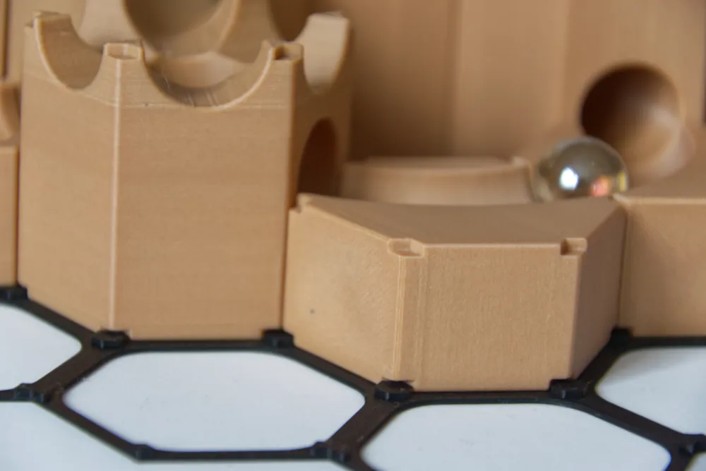 3Dプリント ビー玉コースターV2 - モジュールシステム - 無料3Dモデル