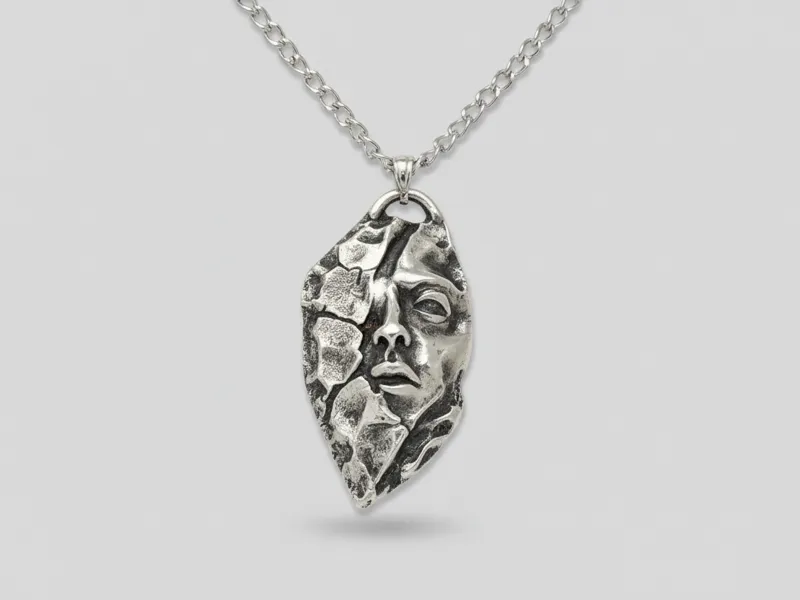 Emerging Face Pendant - Gothic Jewellery