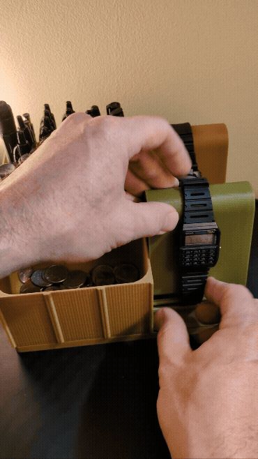 Gridfinity FlexMount Watch Stand & Display- Large