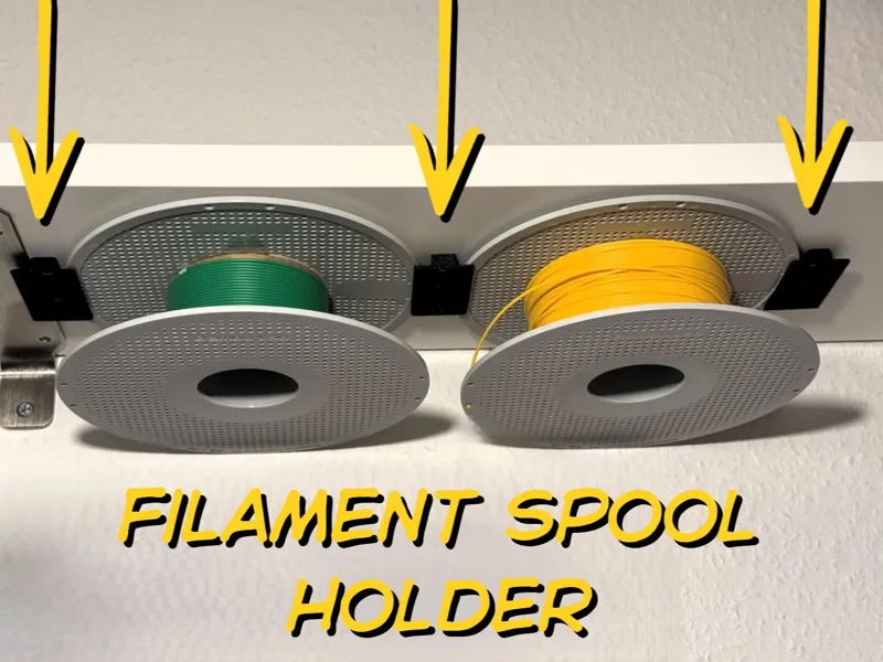 Under Shelf Filament Spool Holder Modular