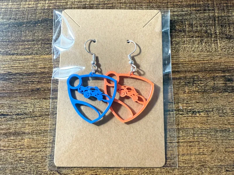 Rocket League Logo Earings (0.2mm Nozzle)