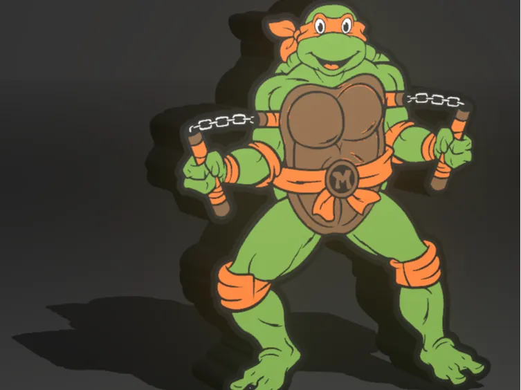 Ninja Turtles light box