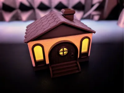 Cozy Cabin - Tea Light Lamp (Modular & No AMS)