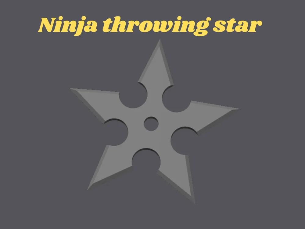 Ninja throwing star by Landvoigt MakerWorld