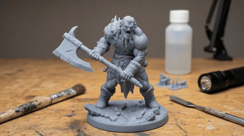 Ogre Barbarian Cleave Strike | RPG Mini