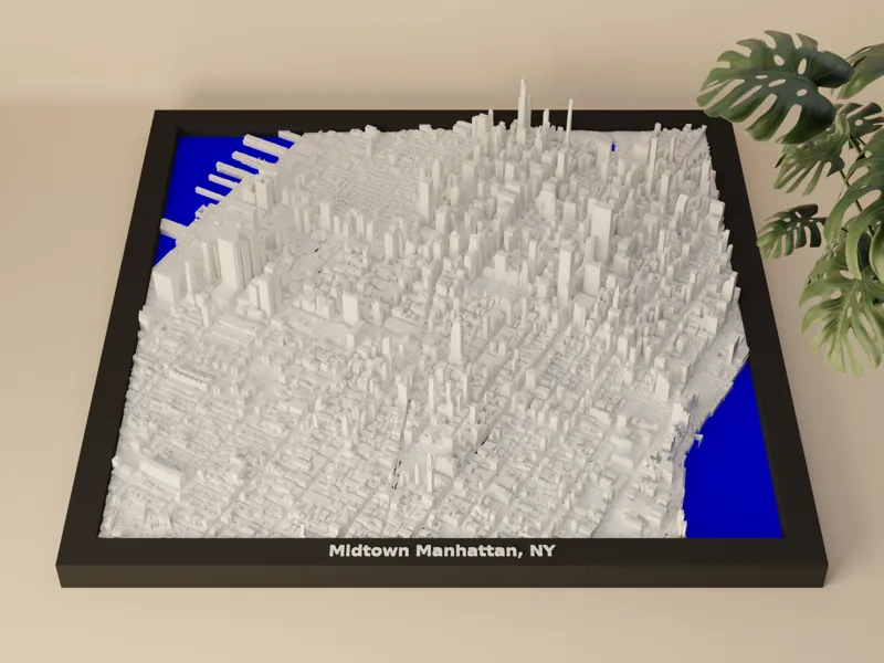 Midtown Manhattan, New York - 3D Miniature