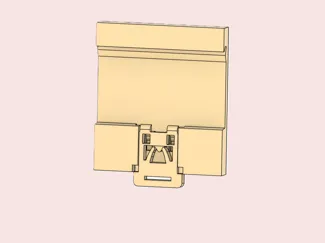 Din rail mounting part