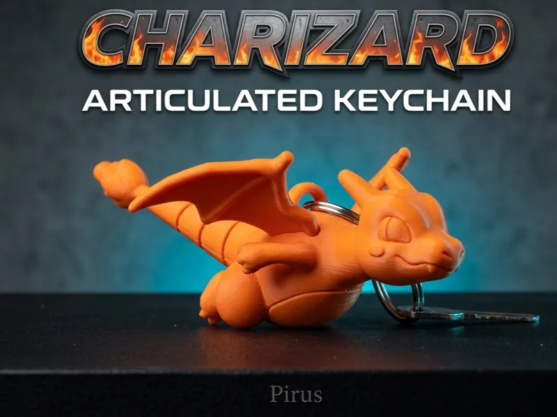 Charizard Flexi Keychain – Pokémon Articulated