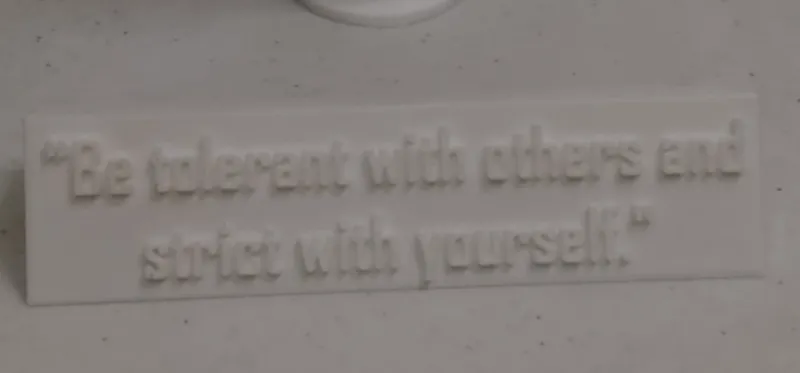 Be tolerant with other and strict with yourself