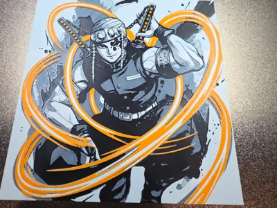 Tengen Orange Hueforge 200x200mm