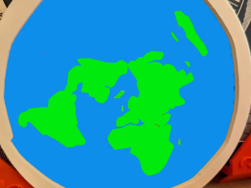 terra piatta ,Flat earth map