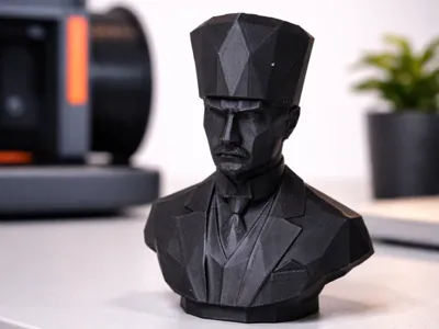 Low-Poly Mustafa Kemal Atatürk Bust