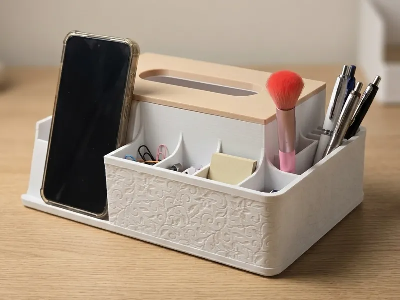 Elegant Desk Tissue Organizer